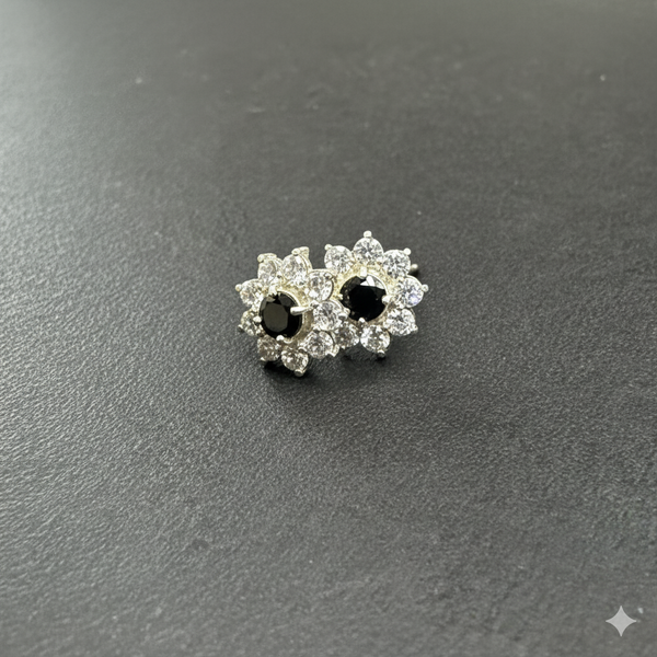 Vintage Floral Cluster Earrings