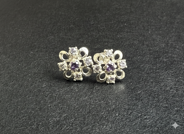 Vintage Cluster Stud Earrings