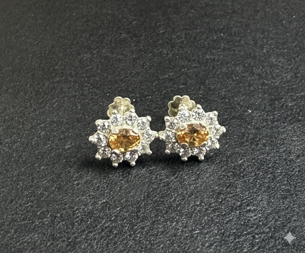 Vintage Sunburst Earrings